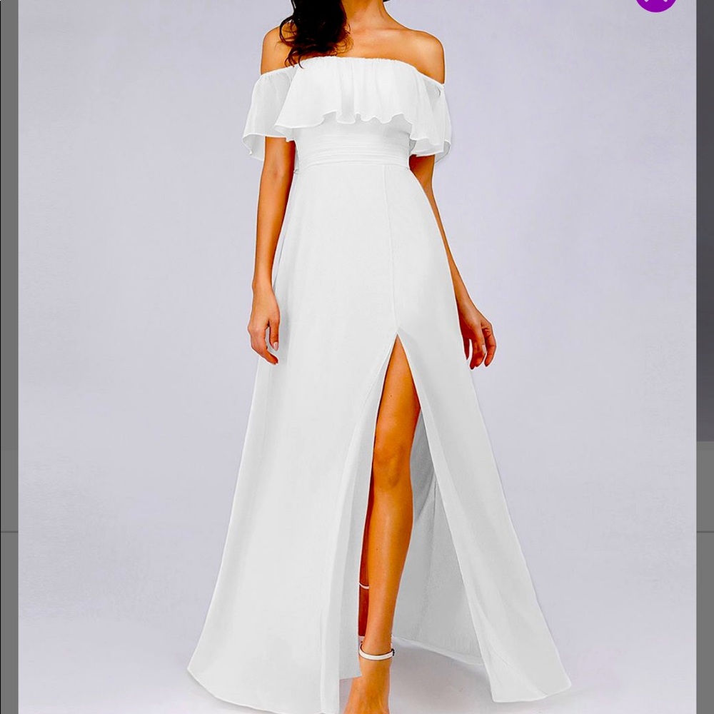 Venus white summer floating dress NEW